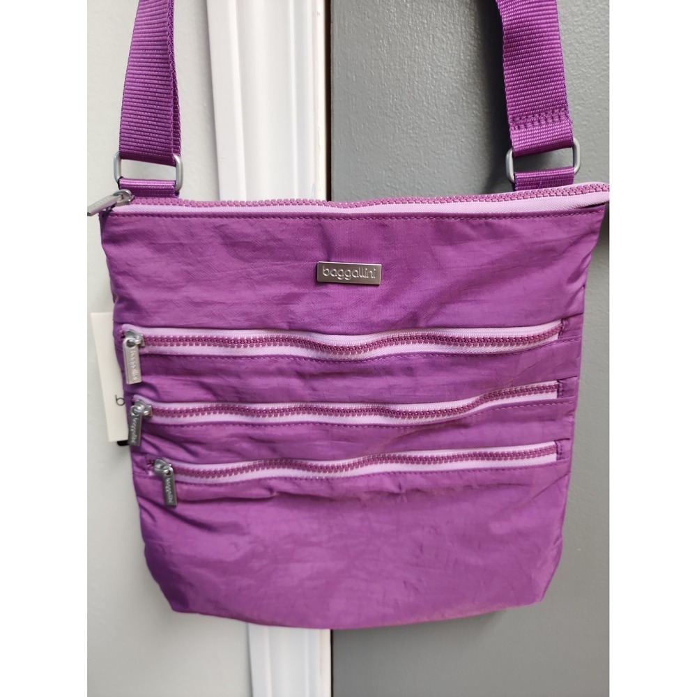 Baggallini Yosemite Crossbody Bag Purse With RFID Washable Purple NWT